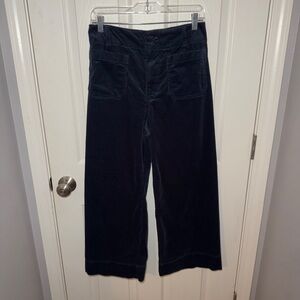 Maeve Navy Wide Leg Pants